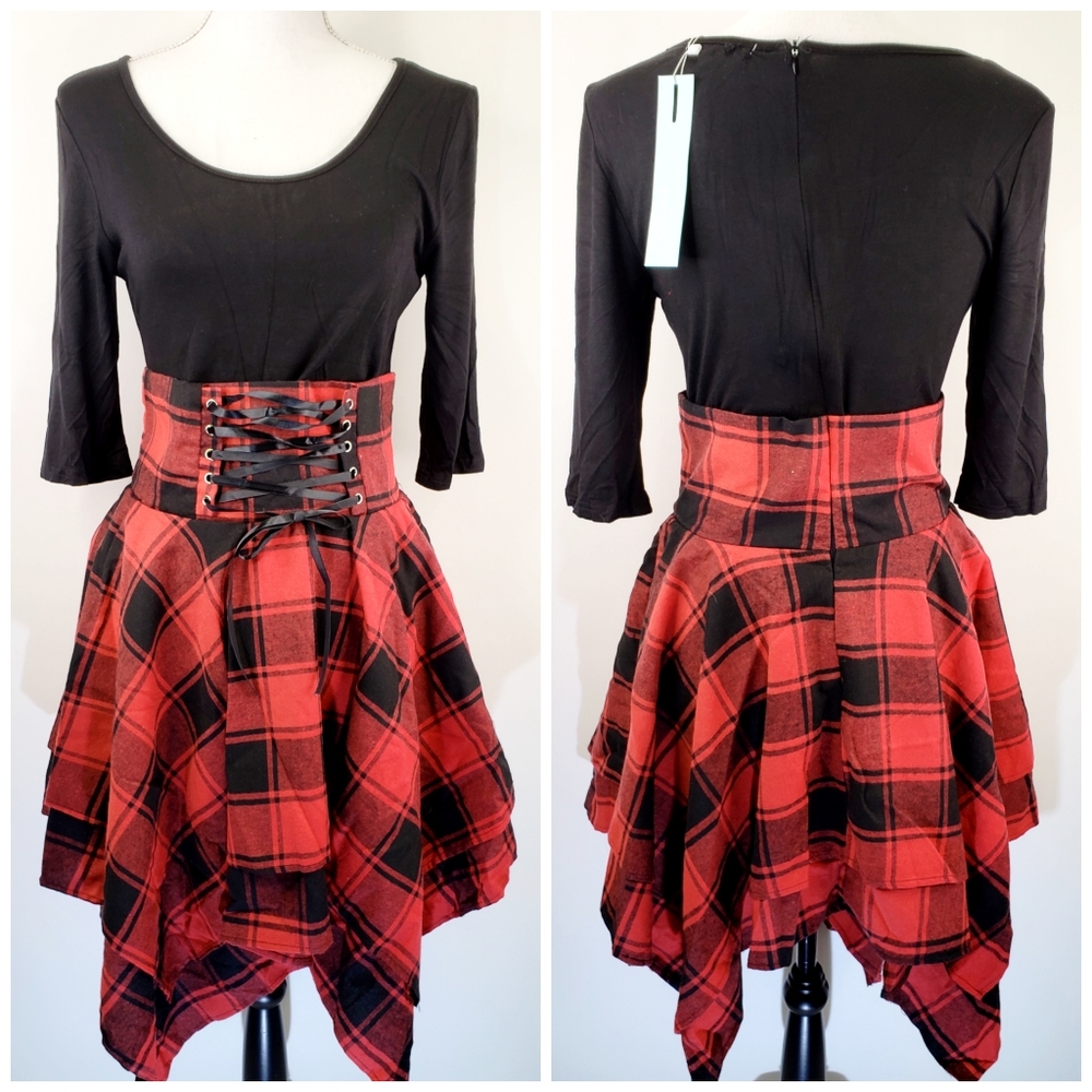 Plaid Corset Dress